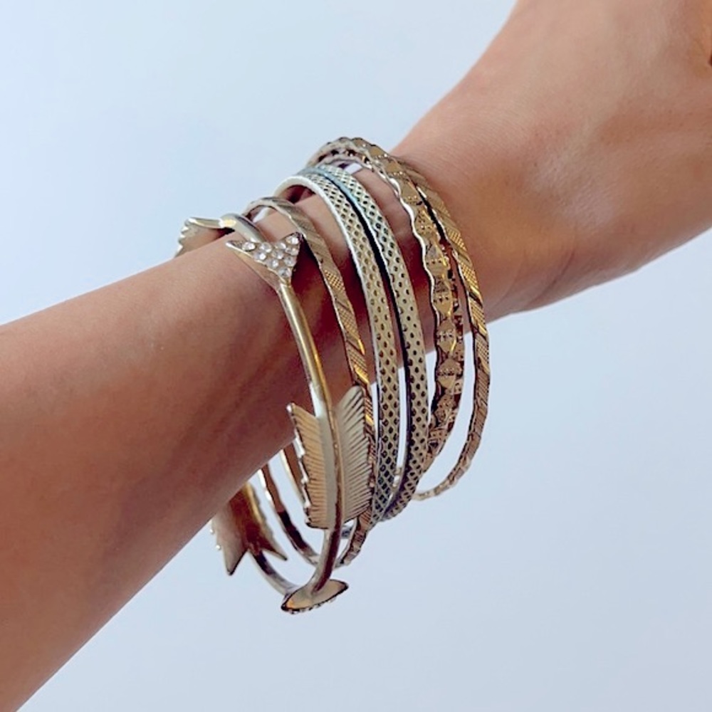 Set of 6 Boho style Bracelets